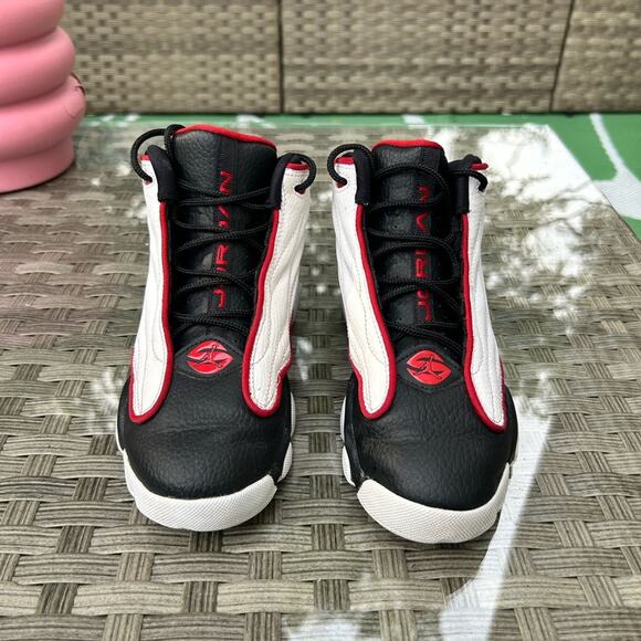 Jordan Jumpman Pro White/Black-Varsity Red – Youth Size 2Y - Picture 2 of 6